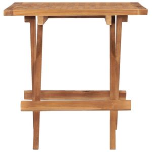 Tavolo da giardino pieghevole in legno di Teak massiccio 19.7 "x 19.7" x 19.7 "dimensioni per mobili da esterno - Product Image 2