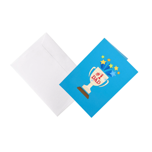 Tarjeta de Felicitación 3D Pop-Up Personalizada para el Día del Padre, Impresa Digitalmente, Hecha a Mano, Temática del Día del Papá, Papel Vietnamita, Regalo - Product Image 5