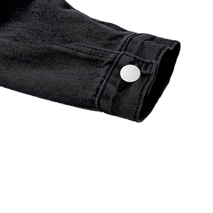 แจ็คเก็ตยีนส์แฟชั่นราคาส่งถูกสุดฮิต รุ่นใหม่ล่าสุด ผ้าฝ้ายยูนิเซ็กซ์ แต่งฮู้ด คอตั้ง ลายปะติด - Product Image 2