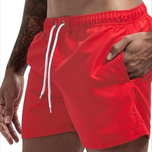 OEM Muscle Men's Solid Color Running Shorts Single-<b>layer</b> Quick Drying Plain Dyed 100% Nylon Canvas Fabric Elastic Waist Casual - Product Image 2