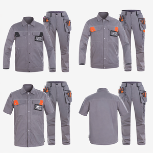 Custom Industrial <b>Worker</b> Uniforms Breathable Safety Work <b>Clothes</b> Mechanic Coverall Overalls Workwear - Product Image 4