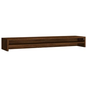 Support d'écran en chêne brun 39,4 x 9,4 x 5,1 po, ensemble de bureau en bois d'ingénierie - Product Image 2