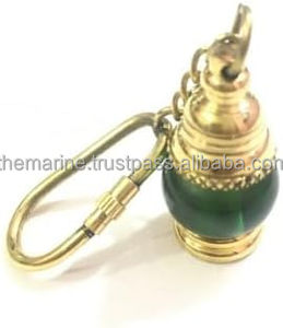 Nautical Style Vintage <b>Brass</b> Lantern Key Chain <b>Oil</b> <b>Lamp</b> Key Ring Holder Christmas Birthday Collectible Gift Item - Product Image 3