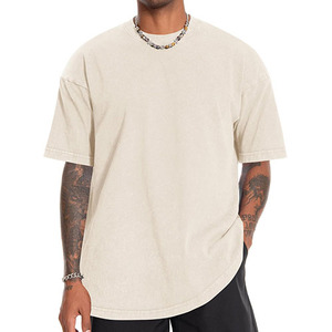 Camiseta con Lavado Ácido de Bajo MOQ, Suministro Directo de Fábrica, Mejor Diseño, Nuevo Color Diferente, Estilo Urbano, Logotipo Personalizado - Product Image 1