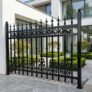 Panneau de clôture élégant en alliage d'aluminium avec motif décoratif, anti-UV et durable pour une utilisation résidentielle en extérieur et la sécurité. - Product Image 5
