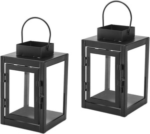 Wholesale Bulk Selling Portable Eco-Friendly Metal Candle <b>Lantern</b> With Matt <b>Black</b> Finish Candle <b>Lantern</b> for Home & Decor - Product Image 1