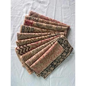 Indian Hand Block Print Cotton <b>Square</b> <b>Scarf</b> Boho Floral Bandana Soft Hair Wrap Neck <b>Scarf</b> for Women - Product Image 3