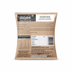 Mezcla para Café Frappé Mojee 1KG, Base en Polvo Clásica para Café Frappé y Batidos - Product Image 2