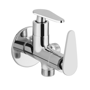 Robinet d'angle en laiton à double sortie, finition chromée, pour machine à laver, mitigeur eau chaude et froide pour lavabo de salle de bain - Product Image 3