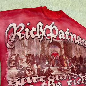 Camiseta de Hombre Rich Patna, Estilo Urbano, Cuello Redondo, Manga Regular, Logotipo Frontal, Poliéster/Algodón, Anti-Pilling - Product Image 6