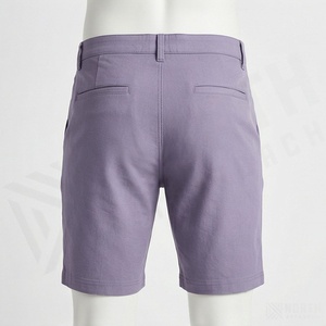 กางเกงขาสั้นผ้าแคนวาสทรงลำลองเอวกลางสำหรับวิ่งและกอล์ฟ ระบายอากาศได้ดี ยืดได้ 4 ทิศทาง ซับเหงื่อ พร้อมโลโก้สั่งทำพิเศษ รุ่นสปอร์ตสำหรับผู้ชาย ปี 2025 - Product Image 2