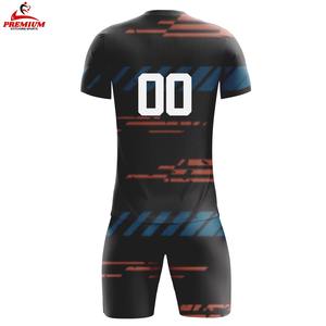 Tenue de football respirante à prix abordable, short de sport 100 % polyester, antibactérien, séchage rapide, anti-UV, logo personnalisé, couleurs personnalisées - Product Image 4