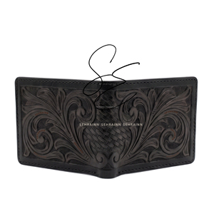 Portefeuille en cuir véritable fait main, style western vintage, pour homme - Product Image 4