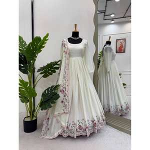 Vestido de fiesta de diseñador con trabajo de hilo y secuencia para vestirse profesionalmente - Product Image 5