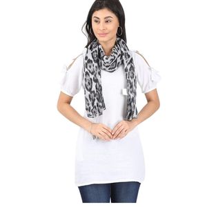 Abstract Printed Scarf & Stole Lightweight Rayon-Cotton Blend Shawl Soft Designer Neck <b>Wrap</b> - Product Image 1