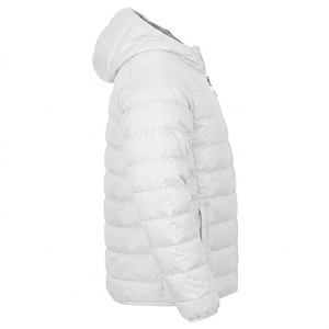 Men's Casual Winter Outerwear Hooded <b>Padded</b> Jacket Lightweight Warm <b>Coat</b> with Full Front Zipper - Product Image 2