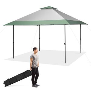 Tenda a baldacchino pop-up da 13 x 13 piedi con borsa per il trasporto con ruote - Product Image 1