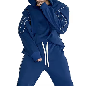 Color blocking tracksuit set Full sleeve <b>jacket</b> shorts Quick dry sporty style Stand collar zipper fly Leisurewear Tracksuits - Product Image 3