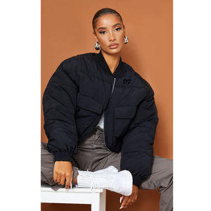 Blouson bomber coupe-vent personnalisable avec logo, nouveau style, pour homme et femme, respirant, réversible, écologique, tricoté surdimensionné - Product Image 2