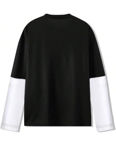 T-shirt personnalisé imprimé de haute qualité, 100 % coton tricoté, coupe ample à épaules tombantes, manches courtes, respirant, décontracté, 300 grammes, vierge - Product Image 2