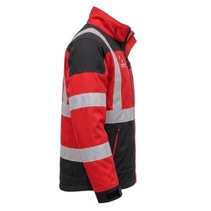 Veste de sécurité haute visibilité, vêtements de travail réfléchissants, vêtements d'extérieur, tissu durable, coupe légère, vêtements de construction pour l'extérieur - Product Image 4