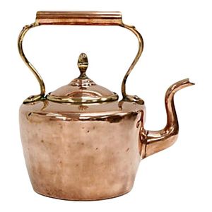 Elegant Copper <b>Tea</b> <b>Kettle</b> for Modern Kitchen Strong Riveted Metal Handle Glossy Appearance 500ml Capacity Lid Eco-Friendly - Product Image 1