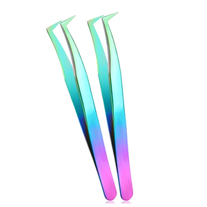 Pinces à cils pour extensions de cils, qualité supérieure, vente en gros, ensemble de pinces à cils avec logo personnalisé - Product Image 3