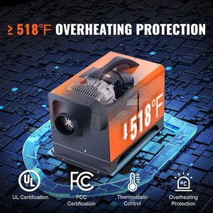 Riscaldatore ad Aria Diesel Portatile 12V 8KW con Telecomando e Display LCD (Serbatoio da 5L) - Product Image 5