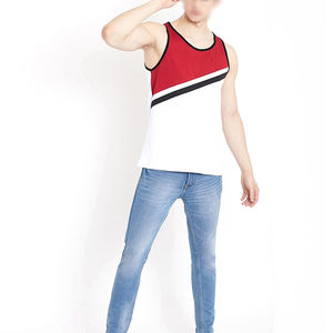 Servicios OEM, Camiseta sin Mangas con Logotipo, de Malla Transpirable de Secado Rápido, 100% Algodón, Estilo Urbano, Personalizable para Gimnasio y Fitness para Hombre - Product Image 3