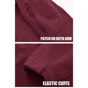 Veste softshell homme haute qualité, imperméable, pour l'hiver et le printemps, en polyester, pour le sport et les activités de plein air, avec logo personnalisé. Prix. - Product Image 4