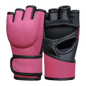 Gants de Muay Thai MMA professionnels en cuir de vachette avec double couche de mousse et fermeture auto-agrippante - Product Image 6