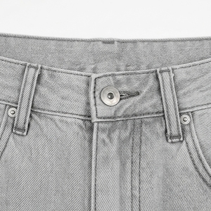 Pantalones Cortos de Mezclilla Unisex para Hombre y Mujer, Venta al por Mayor, Corte Bootcut, Cintura Media, Estilo Veraniego, Cierre de Botones, Secado Rápido, Ropa Urbana, 100% Mezclilla - Product Image 5
