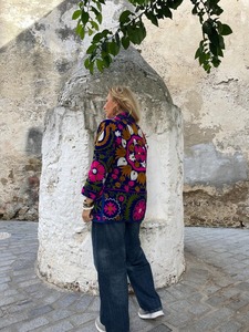 Manufacturer Wholesale Cotton Velvet Maxi <b>Kimono</b> Robe Jacket Reversible Coat Cardigan Bride Natural Waistline Lace Embellishment - Product Image 4