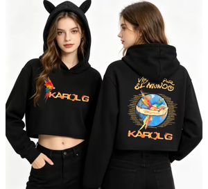 URBANGAZER INDUSTRIES Sweat à capuche pour femme avec oreilles de chat, 100% coton molletonné, imperméable, coupe-vent, doublé, décontracté, été, automne, hiver, printemps - Product Image 6