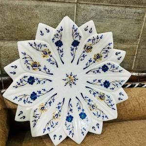 Mesa decorativa hecha a mano con incrustaciones de mármol, modelo personalizado, arte popular de San Valentín, flor, mesa de centro, trabajo de incrustación de la India - Product Image 4