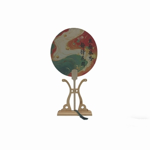 High-Quality Custom Printed Bamboo Folding Fans - Handmade, Cartoon/Music/Advertising Themes for Decor Souvenirs