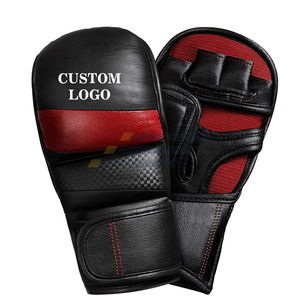 Lightweight Non <b>Slip</b> Leather Material OEM Service Premium Quality New Hand Made Men MMA Gloves - Product Image 5