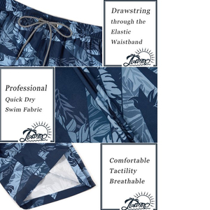 <b>Men's</b> Casual Nonwoven Breathable Quick Dry Beach Shorts for Swimming and Surfing Solid Pattern Swim <b>Trunk</b> with Digital Printing - Product Image 5