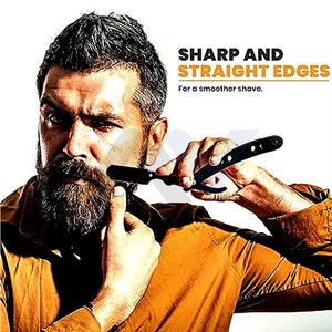 Top Selling Professional Barber <b>Swing</b> Lock Razor High Quality Stainless Steel Cut Throat Shavette Six Blade Face Shaving Groom - Product Image 6