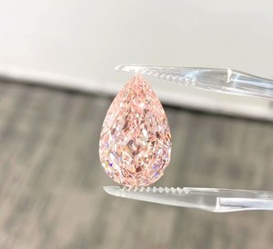 Diamante Rosa Brillante Corte Pera de 5.00 - 5.10 CTS, Claridad VVS2 VS1, Certificado Premium, Diamante Suelto Cultivado en Laboratorio - Product Image 2