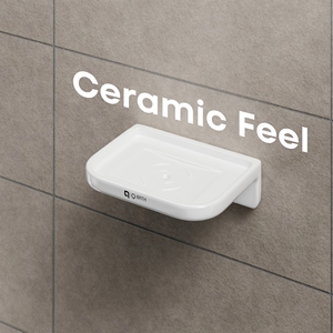 Support mural double couche pour savon, plateau carré en verre, support métallique robuste, double porte-savon, accessoire de rangement pour salle de bain - Product Image 3