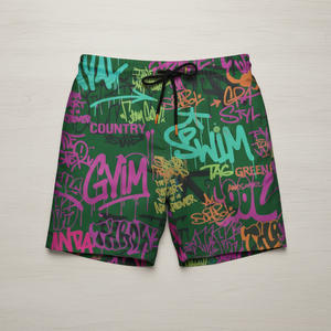 Short de bain pour homme à séchage rapide, extensible 4 directions, avec logo imprimé par sublimation, vente en gros pour marques et clubs, idéal pour l'été - Product Image 3