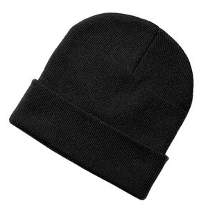 High Quality Wool Ribbed <b>Beanie</b> <b>Hat</b> Custom Logo Winter Knitted Cap for <b>Men</b> Women Warm Outdoor Knit - Product Image 2