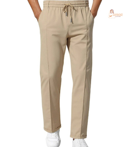 กางเกงชิโน่สไตล์ลำลองสปอร์ตสำหรับผู้ชาย  คอลเลคชั่นฤดูใบไม้ร่วง  มีสินค้าพร้อมส่ง กางเกงวิ่ง ผ้าฝ้าย 100% น้ำหนักเบา ทรงตรง เอวกลาง - Product Image 1