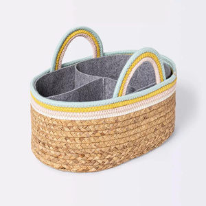 Large Braided Cotton <b>Basket</b> for Laundry and Home <b>Storage</b> Multi Purpose Braided Cotton <b>Basket</b> Handmade Rope Organizer Wholesale - Product Image 2