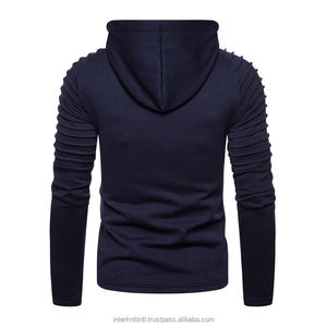 Sudadera con Capucha de Forro Polar para Hombre, Corte Regular, Color Sólido, Bolsillos Grandes, Estilo Deportivo Casual, Poliéster, Bordada - Product Image 5