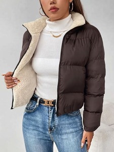 Chaquetas de Mujer en Todos los Colores, Precio al por Mayor, Servicio OEM, Nuevo Estilo, Chaquetas de Mujer Transpirables, Cortas, Abrigo de Invierno Sólido - Product Image 4