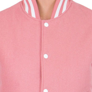 Veste universitaire grise pour homme avec manches blanches, style HIGH STREET, coupe-vent, vêtement d'hiver, en laine et polyester, fermeture éclair - Product Image 6