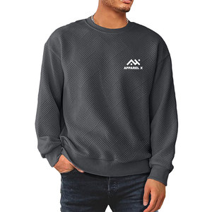 เสื้อสเวตเชิ้ตผ้าฝ้ายแท้ 100% สกรีนโลโก้ได้ ไซส์ใหญ่พิเศษสำหรับผู้ชาย สไตล์โดดเด่น มีจำหน่าย - Product Image 1
