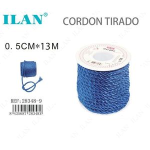 Cordón Tirado ILAN de 0.5 cm x 13 m, Color Azul Rey, para Uso Eléctrico - Product Image 1
